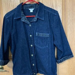Christopher and Banks Denim Shirt